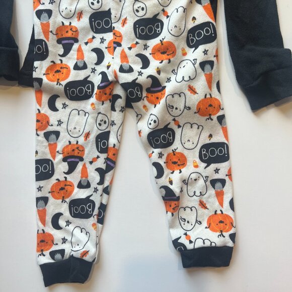 NWT Modern Kids 3 Piece Sleepwear Set Boo Pumpkin Halloween Pajamas Size 18M NEW - Picture 7 of 8